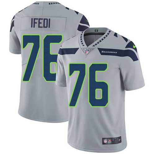 Nike Seattle Seahawks #76 Germain Ifedi Grey Alternate NFL Vapor Untouchable Limited Jersey,We sell and wholesale Nike Seattle Seahawks #76 Germain Ifedi Grey Alternate NFL Vapor Untouchable Limited Jersey on line form chian!